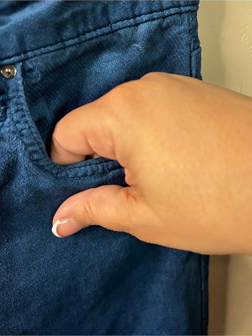 Kut From The Kloth Jean High Rise Wide Leg Elba Blue Corduroy Pants - Picture 5 of 11